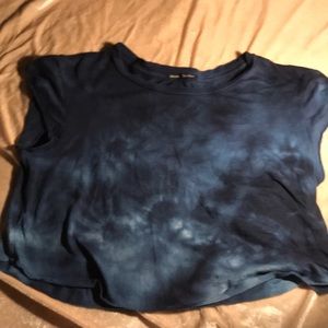 Tie dye cropped tee